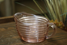 Load image into Gallery viewer, Pink Manhattan Glass Creamer and Sugar Dish
