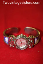 Load image into Gallery viewer, Geneva Platinum K-State Wrist Watch - Vintage Sisters Collection
