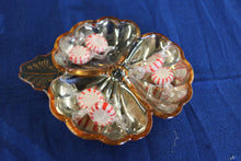 Load image into Gallery viewer, JEANNETTE 3 Part Clover Shape Candy Dish Doric Iridescent

