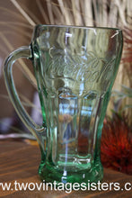 Load image into Gallery viewer, Libbey Green Coca Cola Vintage Glass Handled 6.5&quot;
