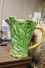 Load image into Gallery viewer, Monterey Collection Green Bamboo Leaf 10&quot; Pitcher
