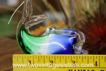 Load image into Gallery viewer, Green Blue White Multi Color Glass Art Marine Figurine Paperweight

