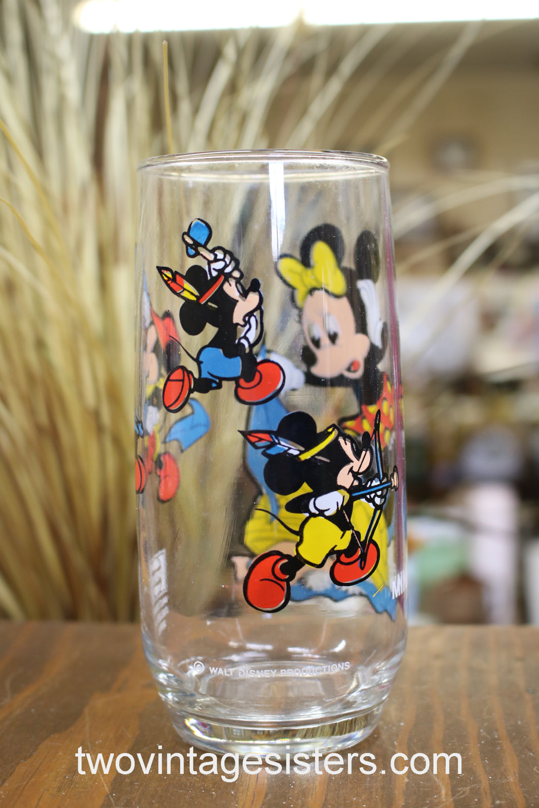 Pepsi Collector Series Minnie Mouse Cowboys Indians Glass