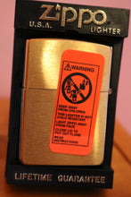 Load image into Gallery viewer, Doral Zippo 1996 Welcome To Tobaccoville NC Brass Lighter Sealed
