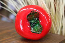 Load image into Gallery viewer, Vintage Handblown Glass Red Apple
