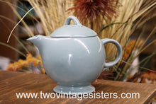 Load image into Gallery viewer, Ceramic One Cup Aqua Blue Teapot Vintage
