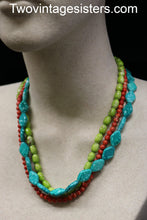 Load image into Gallery viewer, Premier Designs Three Strand Multi Color Necklace
