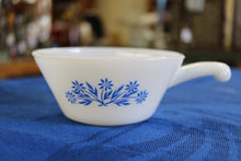 Load image into Gallery viewer, Anchor Hocking Fire King Blue Cornflower Vintage Soup Cereal Bowl Milk Glass

