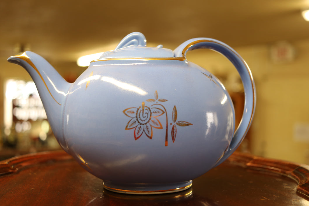 Hall Hook Cover Cadet Blue Gold Standard 6 Cup Teapot