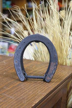 Load image into Gallery viewer, Vintage St Croix Forge Cast Iron Horse Shoe Door Knocker

